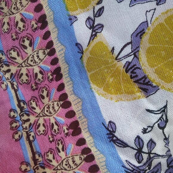 Cover Up Multicolor Floral & Lemons India Women's - No Size - See Measurements - Picture 9 of 13